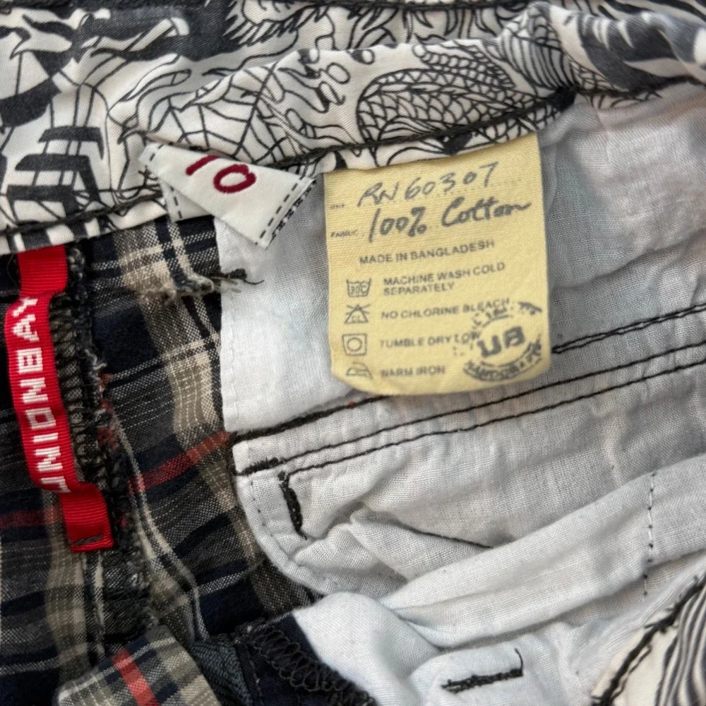 Unionbay Plaid Shorts Boy's Size 10 Casual Summer‎ Everyday Gopcore Utility
